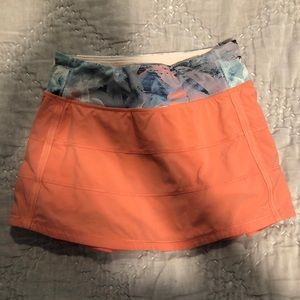 Lululemon classic skirt (peach / size 2)